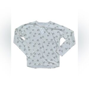 Rylee + Cru NWT Size 10-12 Years Apple Print Long Sleeve Tee